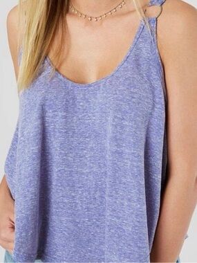 We The Free Carly cropped tank in cobalt size XS
